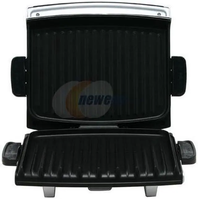 Alt view image 3 of 7 - George Foreman 6-Serving Removable Plate Grill & Panini Grill with Digital Temperature, Silver GRP99