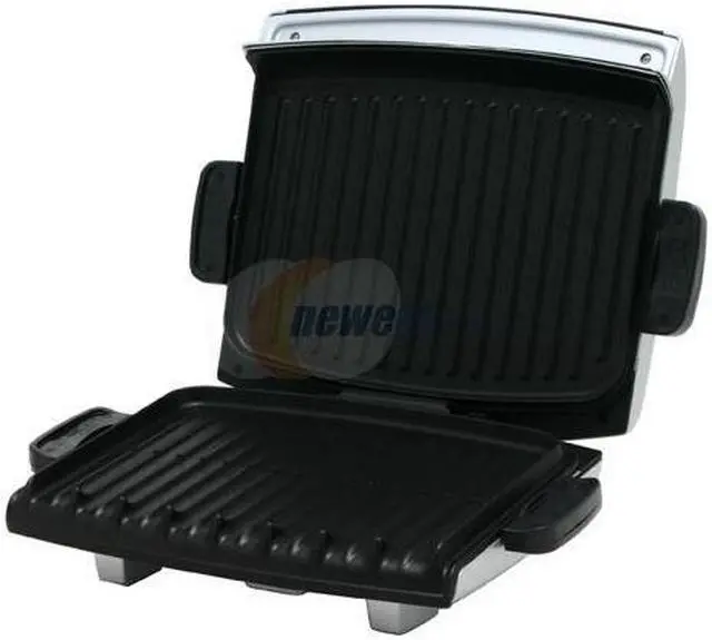 Alt view image 4 of 7 - George Foreman 6-Serving Removable Plate Grill & Panini Grill with Digital Temperature, Silver GRP99