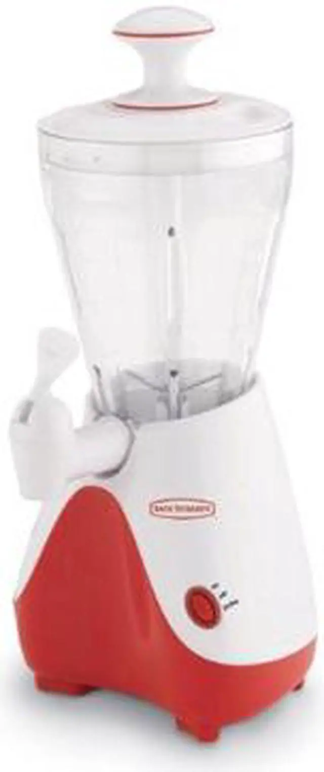 Main image of Back to Basics SJR1Y White with red accent 40 ounces Jar Size Smoothie Swirl Smoothie Maker