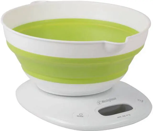 Main image of Westinghouse WKS26 Digital Measuring Bowl Scale, White with Green Trim