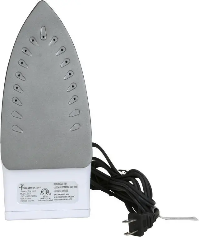 Alt view image 6 of 13 - Toastmaster 3305 Steam and Dry Iron