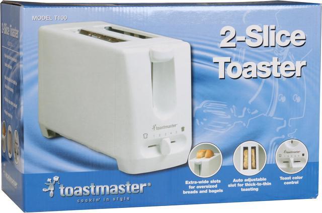 Alt view image 11 of 11 - Toastmaster T100 White Two Slice Toaster