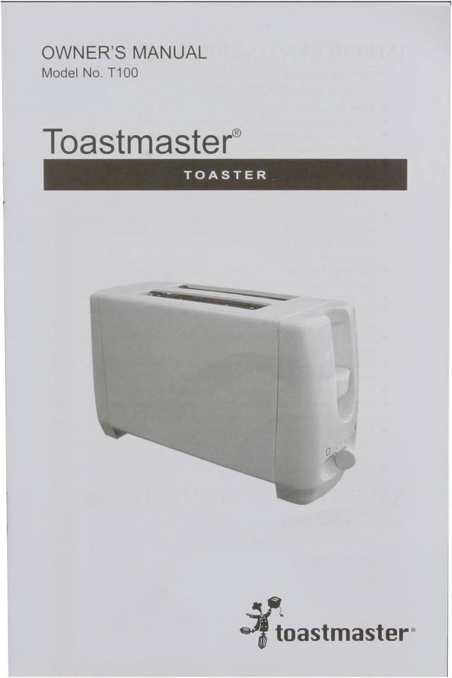 Alt view image 10 of 11 - Toastmaster T100 White Two Slice Toaster
