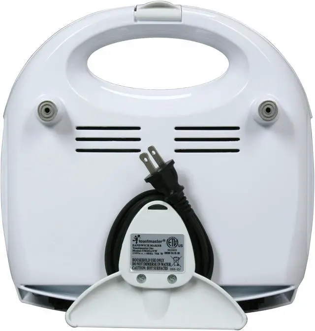 Alt view image 6 of 7 - Toastmaster TM2SANW White Two Section Sandwich Maker