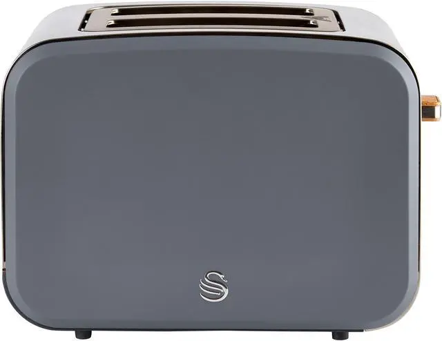 Alt view image 2 of 3 - SALTON ST14610GRYN Grey Nordic 2 Slice Toaster