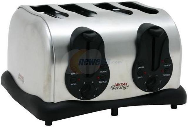 AROMA PTS-204 4-Slice Stainless Steel Toaster - Newegg.com