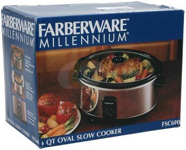 Alt view image 4 of 4 - FARBERWARE FSC600 White 6 Qt. Slow Cooker