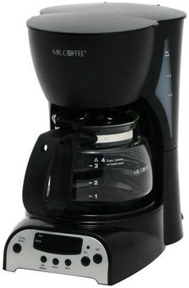  Mr. Coffee 4-Cup Programmable Coffee Maker, Black (DRX5-RB) :  Home & Kitchen