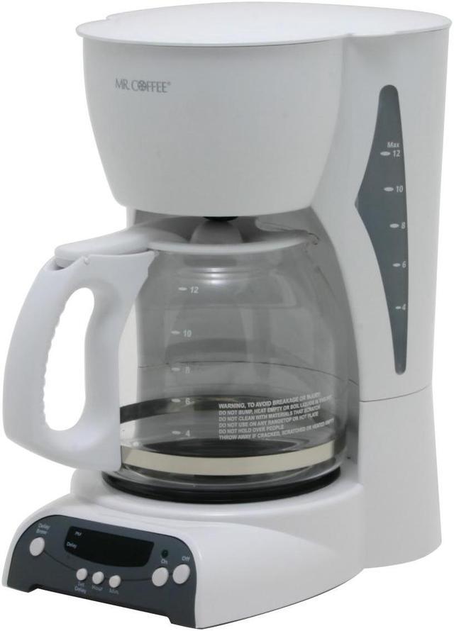 Mr. Coffee 12-Cup Programmable Coffeemaker White TFX20 - Best Buy