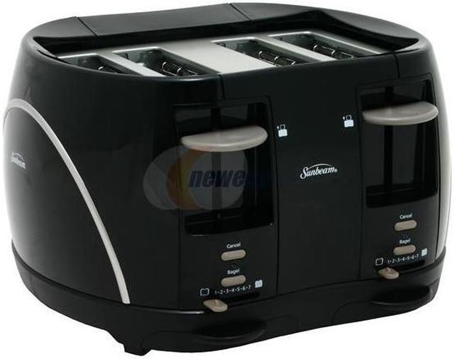 Sunbeam 4-Slice Extra-Wide Toaster, Black, 7 Settings