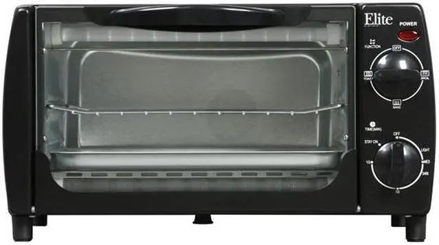 Alt view image 2 of 6 - Maxi-Matic EKA-9210B Black Elite Cuisine 4-Slice Toaster Oven Broiler