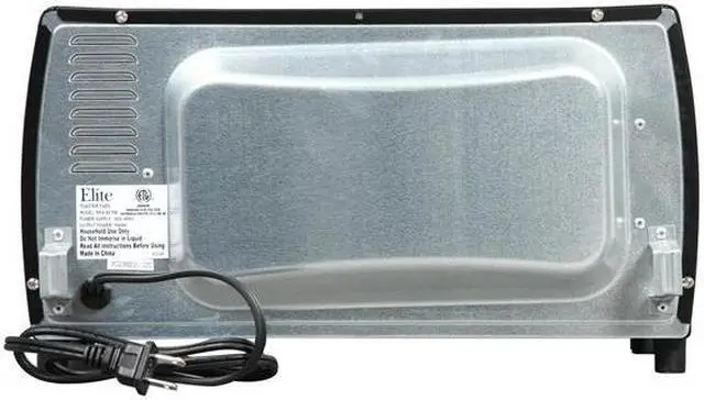 Alt view image 4 of 6 - Maxi-Matic EKA-9210B Black Elite Cuisine 4-Slice Toaster Oven Broiler