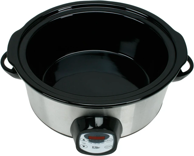 Alt view image 5 of 7 - Maxi-Matic MST-6000 Stainless Steel 6 Qt. Elite Platinum Programmable Slow Cooker