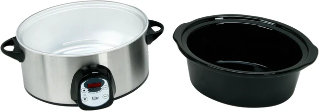 Alt view image 6 of 7 - Maxi-Matic MST-6000 Stainless Steel 6 Qt. Elite Platinum Programmable Slow Cooker