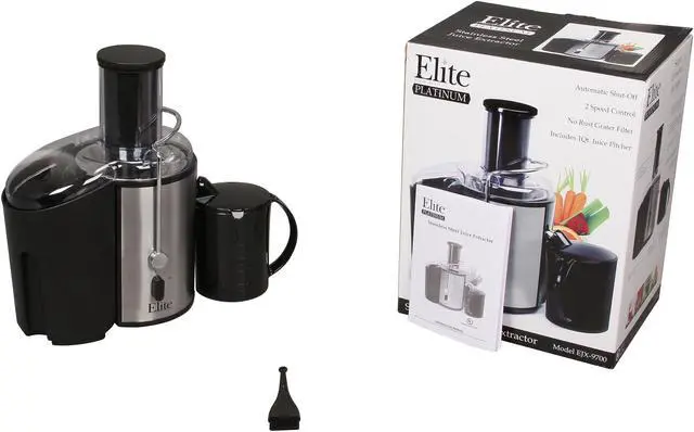 Alt view image 7 of 7 - Elite by Maxi-Matic EJX-9700 Platinum 2-Speed 32-oz Whole Fruit Juice Extractor