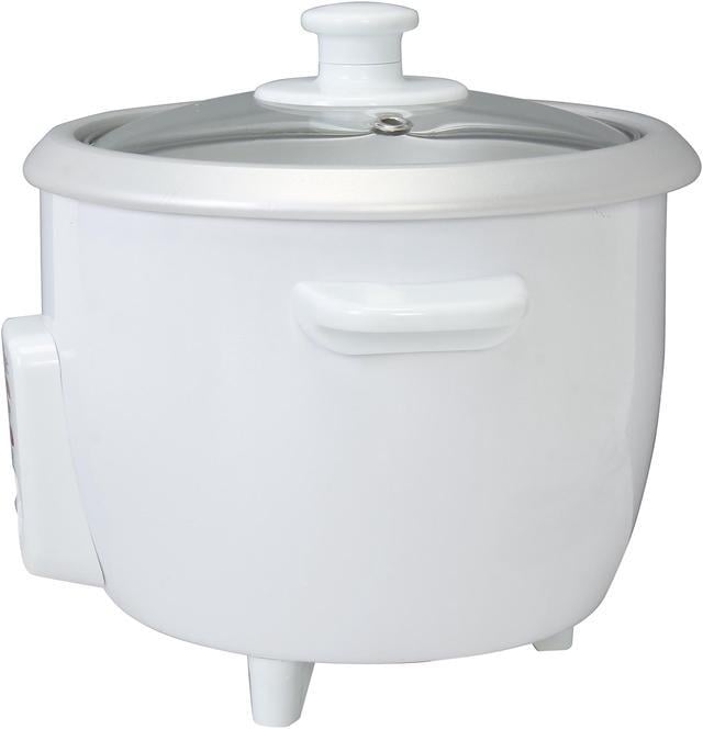 Elite Cuisine 6-Cup Rice Cooker with Glass Lid ERC-003 - 9455770