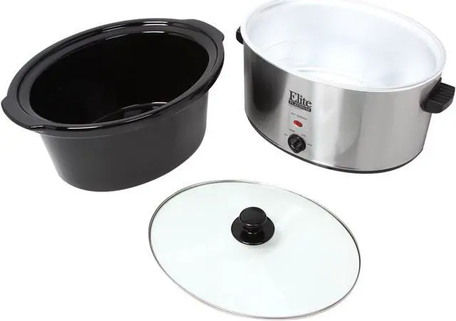 Alt view image 6 of 7 - Maxi-Matic Elite MST-900V Stainless Steel 8.5 Qt. Deluxe Sized Slow Cooker