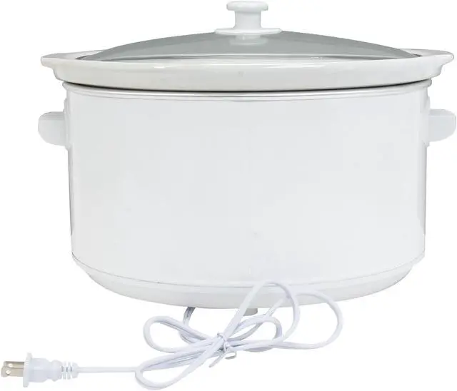 Alt view image 4 of 6 - Maxi-Matic Elite Cuisine MST-900VW White 8.5 Qt. Deluxe Sized Slow Cooker