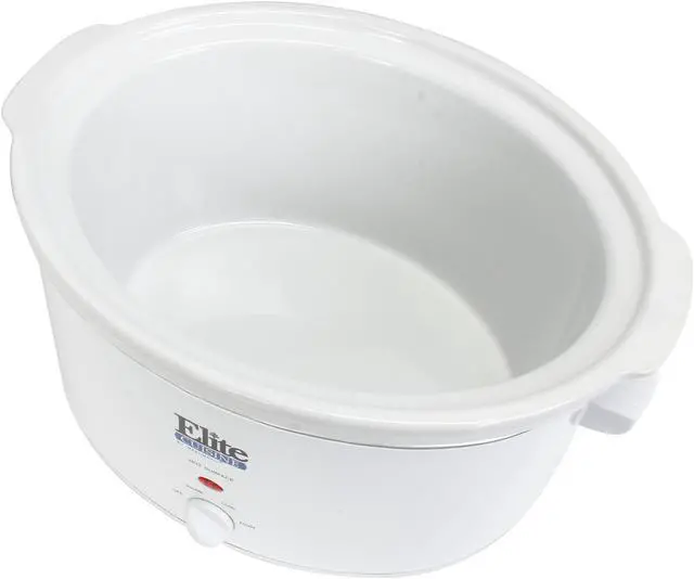 Alt view image 5 of 6 - Maxi-Matic Elite Cuisine MST-900VW White 8.5 Qt. Deluxe Sized Slow Cooker