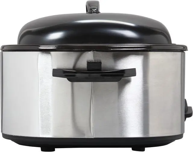 Alt view image 5 of 9 - Elite ERO-210B Stainless Steel 18 Qt. 18-Quart Roaster Oven w/ buffet server and removable pot
