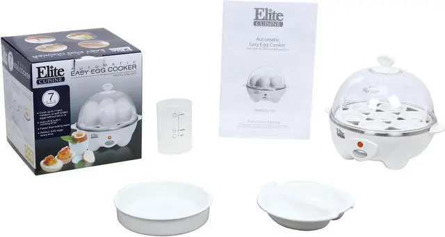 Alt view image 8 of 8 - Elite Cuisine EGC-007 Automatic Easy Egg Cooker, 7 Eggs, White