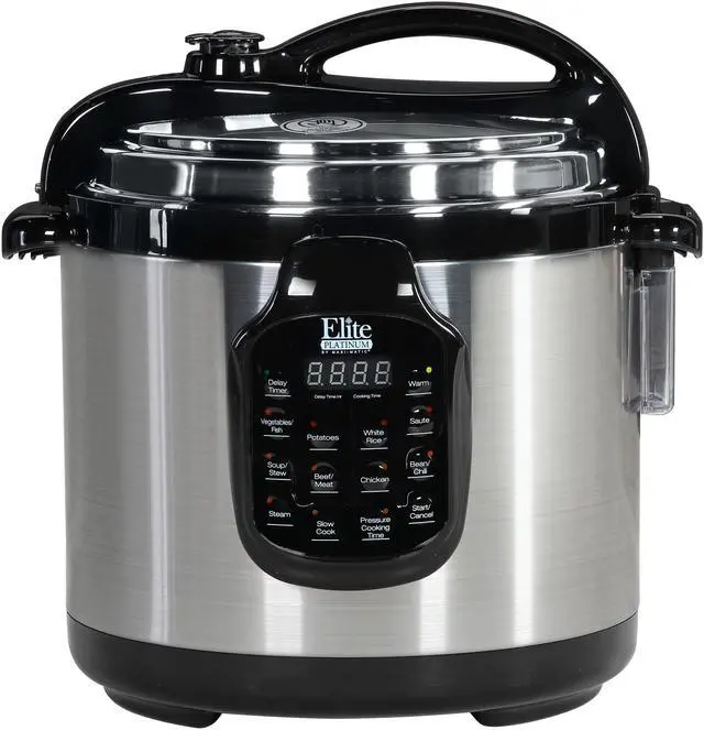 Alt view image 6 of 13 - Maxi-Matic Elite EPC-678SS Platinum 6 Qt. 11-Function Digital Pressure Cooker with Stainless Steel Pot