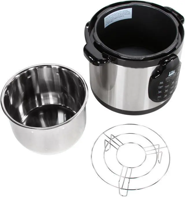 Alt view image 12 of 13 - Maxi-Matic Elite EPC-678SS Platinum 6 Qt. 11-Function Digital Pressure Cooker with Stainless Steel Pot