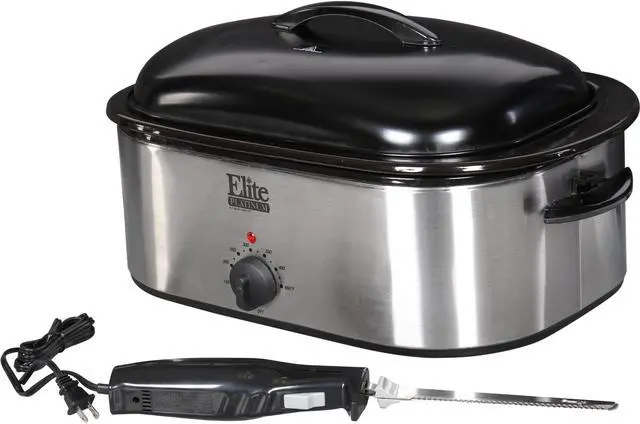 Main image of Elite Platinum ERO-210BK 18Qt. Roaster Oven with Buffet Server & Electric Knife