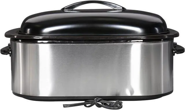 Alt view image 4 of 11 - Elite Platinum ERO-210BK 18Qt. Roaster Oven with Buffet Server & Electric Knife