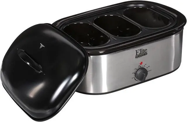 Alt view image 6 of 11 - Elite Platinum ERO-210BK 18Qt. Roaster Oven with Buffet Server & Electric Knife