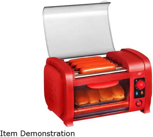 Main image of Elite EHD-051R Red Hot Dog Toaster with Grill Rollers