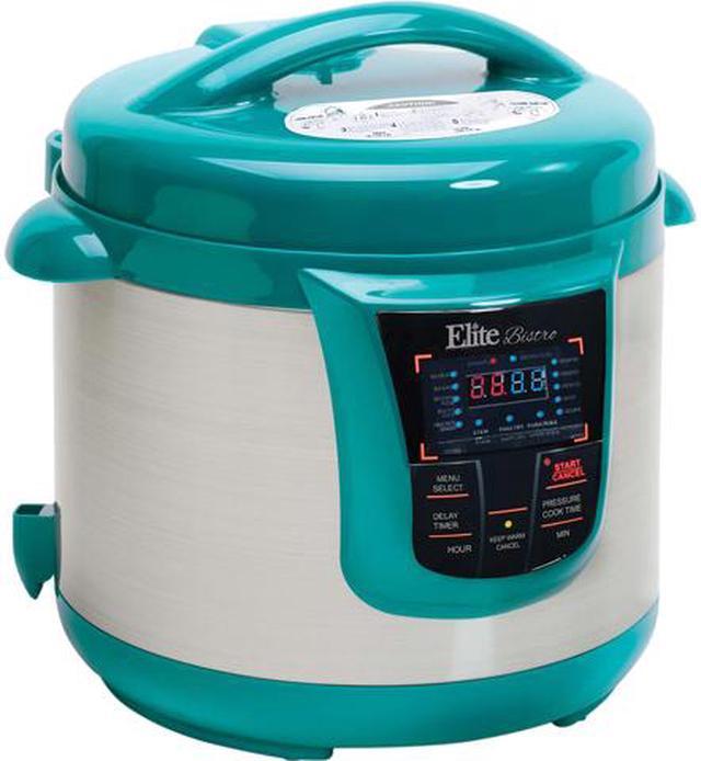 Elite Bistro 8-Quart Pressure Cooker Blue EPC-808BL - Best Buy