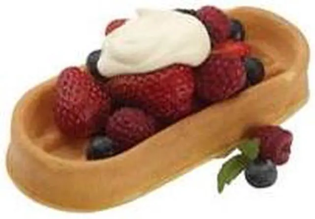 Alt view image 2 of 2 - VillaWare V2007 Stainless Steel UNO Belgian Waffle Boat Maker