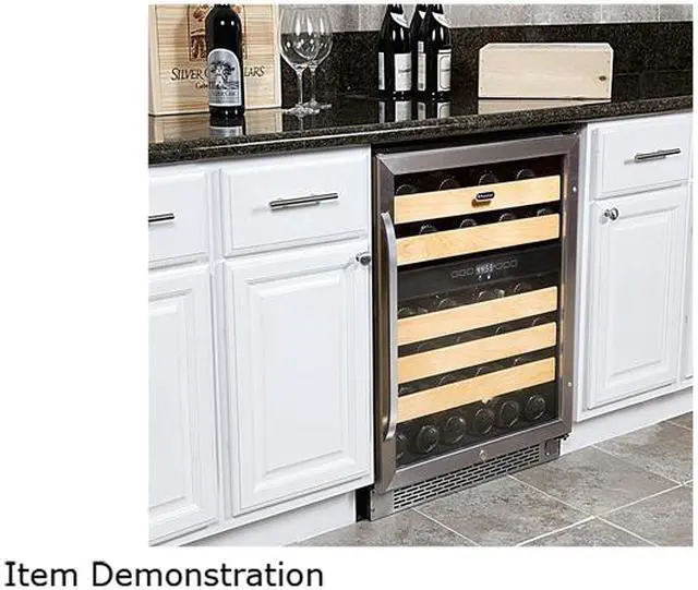 Alt view image 7 of 7 - Whynter 46-bottle Dual Temperature Zone Built-In Wine Refrigerator