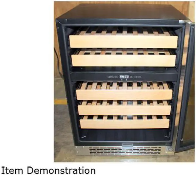 Alt view image 5 of 7 - Whynter 46-bottle Dual Temperature Zone Built-In Wine Refrigerator