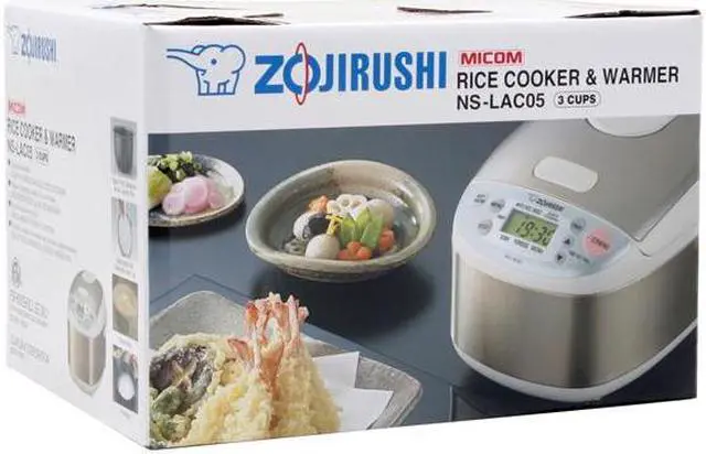Alt view image 11 of 11 - ZOJIRUSHI NS-LAC05 Stainless Steel Micom Rice Cooker & Warmer
