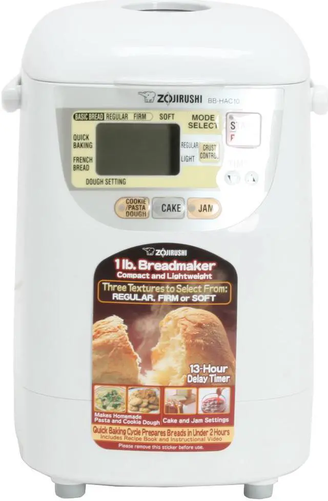 Alt view image 3 of 13 - ZOJIRUSHI Mini Breadmaker BB-HAC10