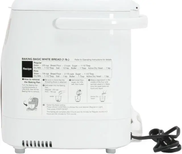 Alt view image 9 of 13 - ZOJIRUSHI Mini Breadmaker BB-HAC10