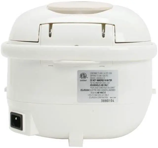 Alt view image 3 of 9 - Zojirushi NS-WAC10-WD 5.5-Cup & 1L Micom Rice Cooker and Warmer, Cool White