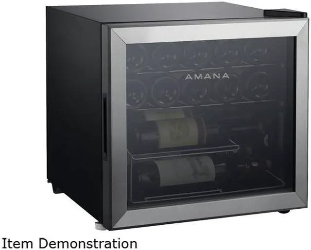 Main image of Amana AMAW16S2MS 16-Bottle Single-Zone Wine Cooler with Mechanical Temperature Control Stainless