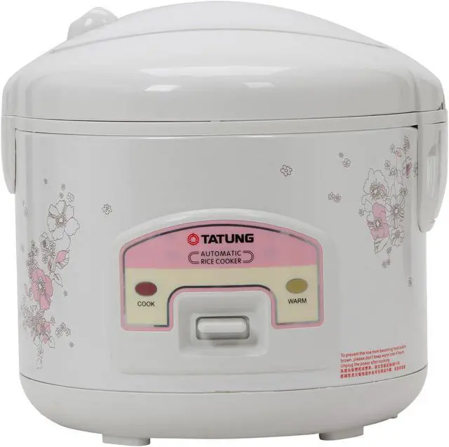 Alt view image 2 of 7 - TATUNG TRC-6UDW White 5.5 Cup Electronic Rice Cooker