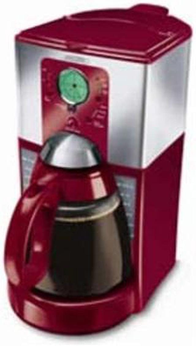 MR. COFFEE DRX26 Heritage Red 12-Cup Programmable Coffee Maker 