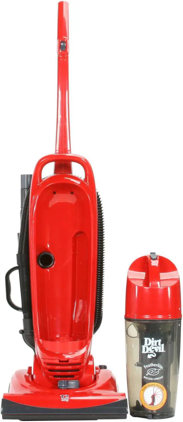 Alt view image 6 of 8 - Dirt Devil M085850RED Featherlite Bagless Upright Vacuum Red