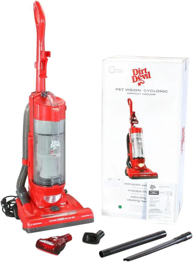 Alt view image 8 of 8 - Dirt Devil UD70065RM Upright Vacuum Red