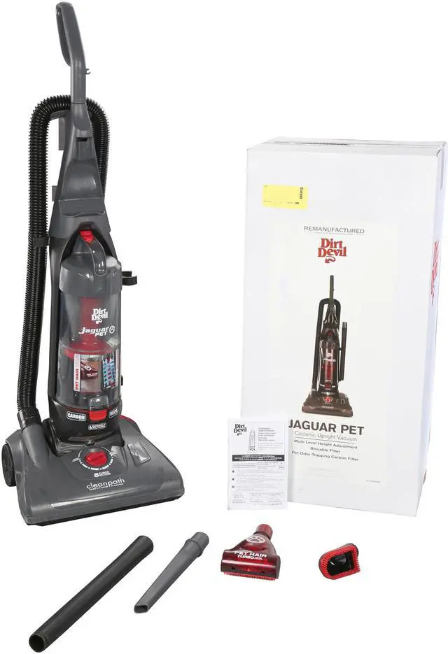 Alt view image 8 of 8 - Dirt Devil UD70230RM Reconditioned Jaguar Pet Bagless Upright