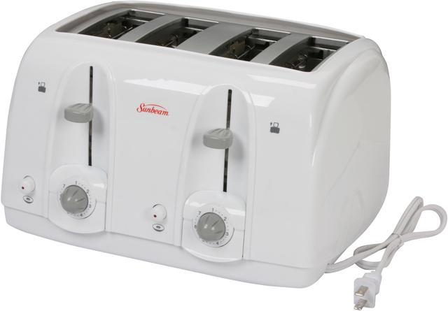 Sunbeam 2 Slice Toaster with Retractable Cord, White : : Home