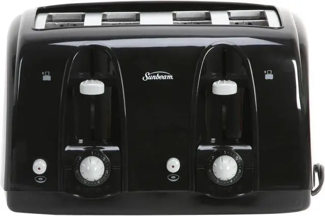 Alt view image 2 of 5 - Sunbeam Product Inc. 3911 Black 4-Slice Wide Slot Toaster