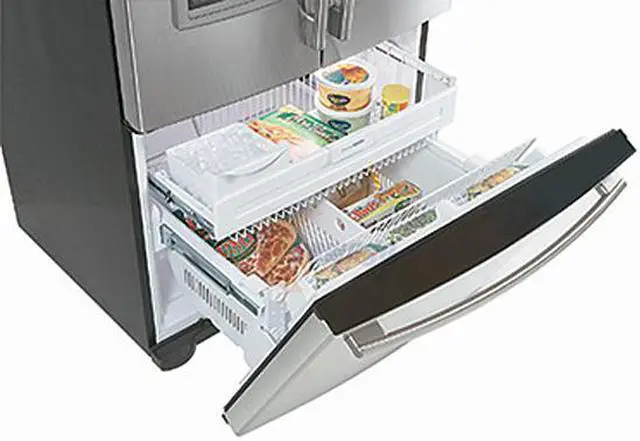 Alt view image 3 of 4 - LG 24.7 cu.ft. French Door Refrigerators Stainless Steel LFX25960ST