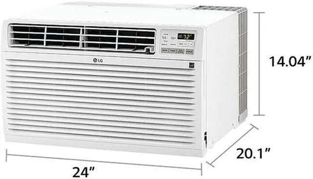 Alt view image 3 of 6 - LG LT1236CER 11,500/11,800 BTU 230V Through-the-Wall Air Conditioner with Remote Control