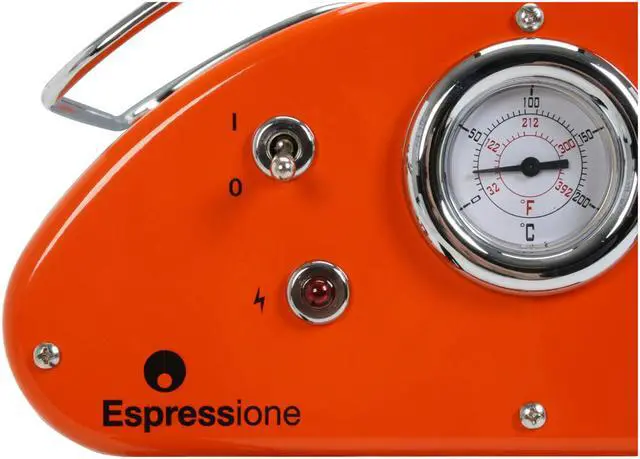 Alt view image 9 of 18 - Espressione 1385O Cafe Retro Espresso Machine Orange